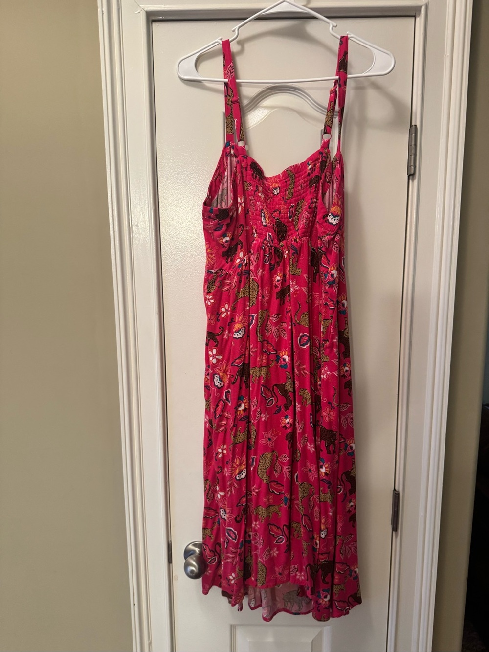 Bright Pink Floral Print Sleeveless Sundress wildcats rawr torrid